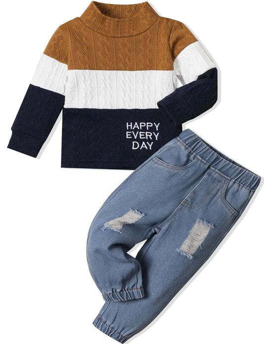 Playful Patchwork Toddler Outfit