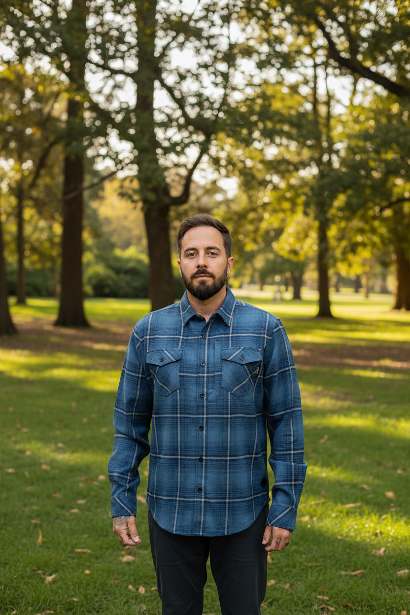 Destroyer Flannel - Pale Blue
