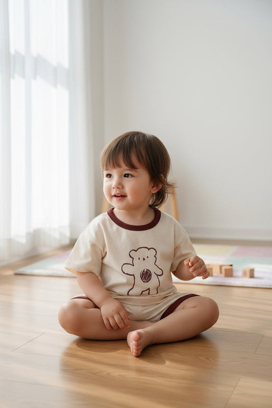 Toddler Summer Short Sleeve T-Shirt Outfit Sets
